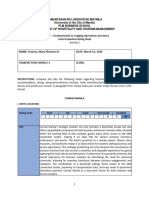 Conrad Hotel Evaluation Rating Sheet Sestoso Activity 2