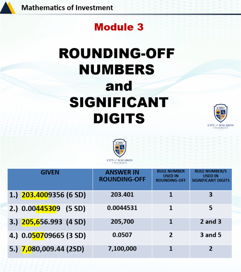 Investment Math: Rounding & SD | PDF | Computers