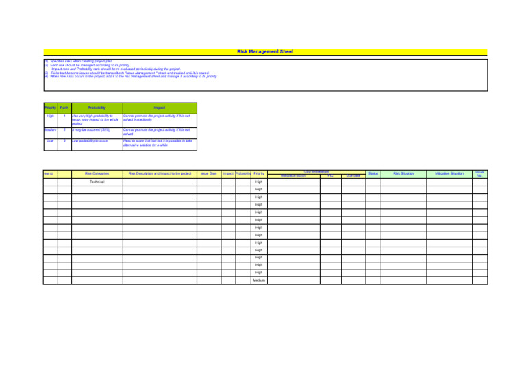 RiskManagement_Template | PDF | Risk | Safety