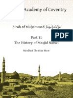 Seerah Part 11 The History of Masjid Nabwi