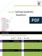 GCSEYr9 SolvingQuadratics