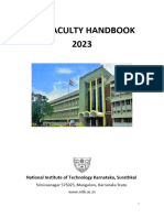 Draft Copy Faculty Handbook 05-10-23