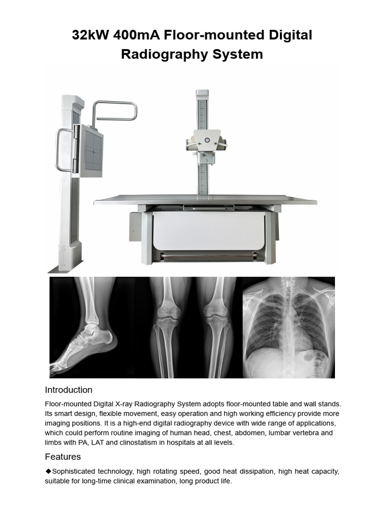 INF-32kW 400ma Floor-Mounted Digital Radiography System | Download Free ...