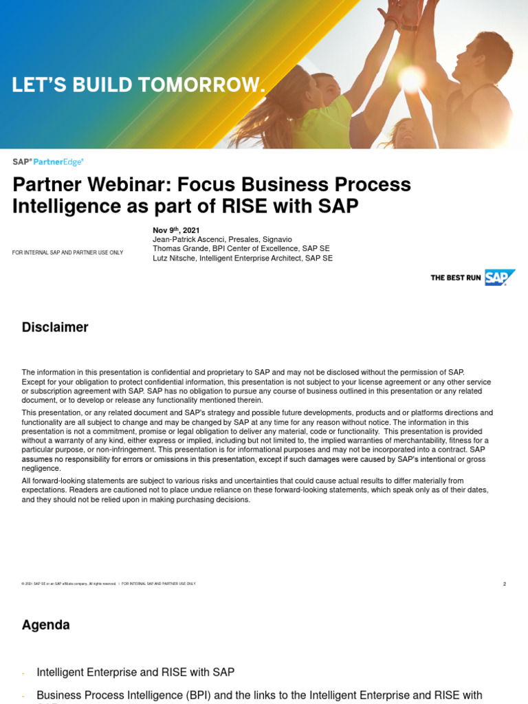 Business Process Intelligence in RISE with SAP | PDF | Business Process ...