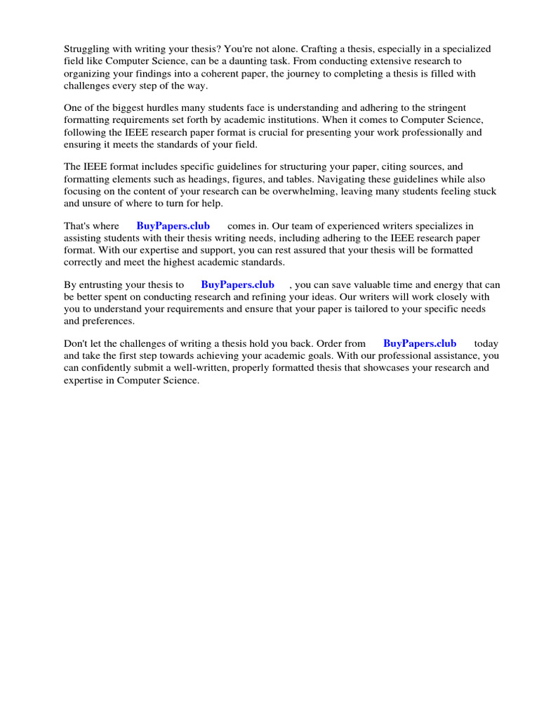 Ieee Research Paper Format Computer Science PDF Academic Publishing