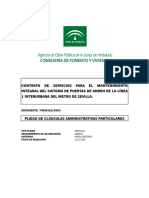 Contrato de Servicios para El Mantenimiento Integral Del Sistema de Puertas de Anden de La Línea 1 Interurbana Del Metro de Sevilla