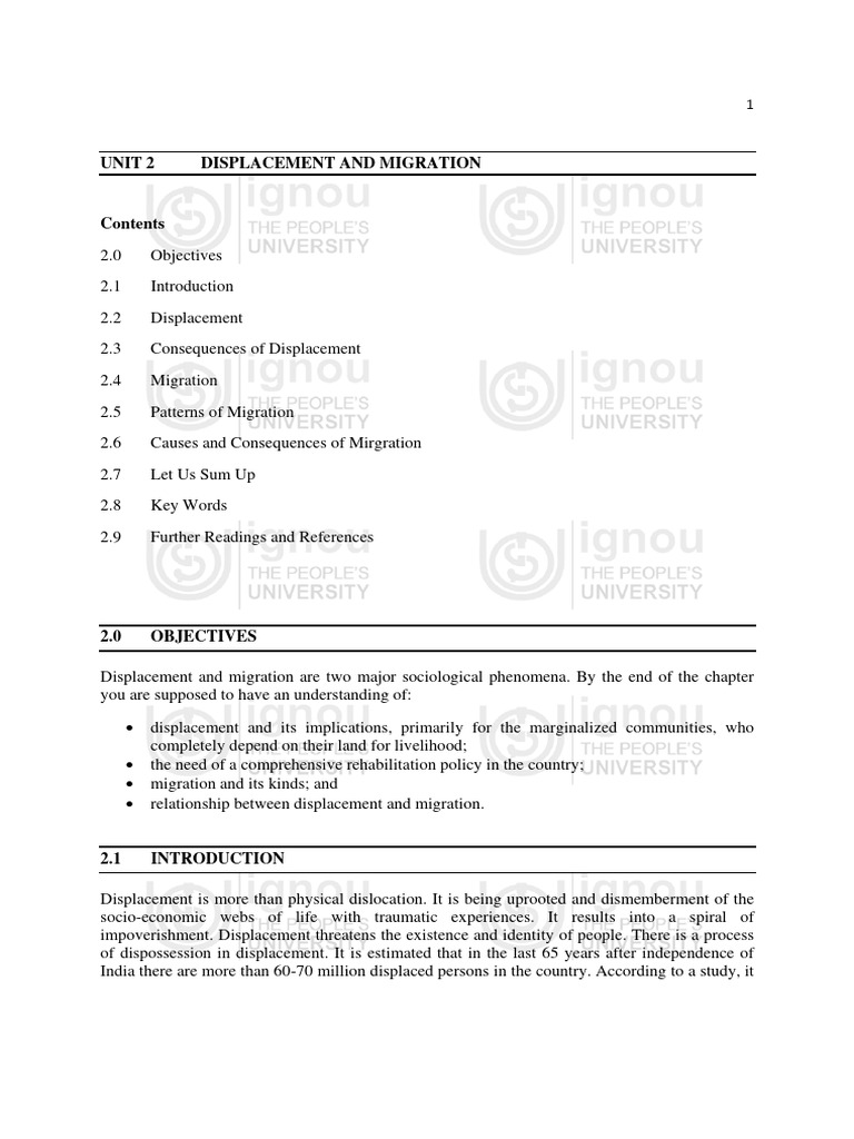 Unit 2 | PDF | Human Migration | Labour Economics