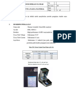 Prosedur Operasi Standar XRF Untuk Analisa Material 1. Tujuan