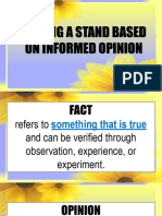 Emaking A Stand Based On Informed Opinion