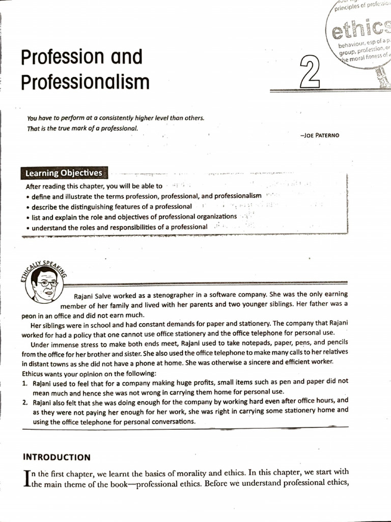 Ethics Chapter 2 | PDF