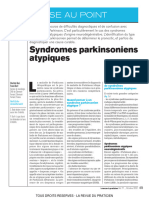 Syndromes Parkinsoniens Atypiques Mise Au Point