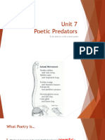 Unit 7 Poetic Predater