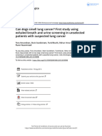 Can Dogs Smell Lung Cancer First Study Using Exhaled Breath and Urine Screening in Unselected Patients With Suspected Lung Cancer