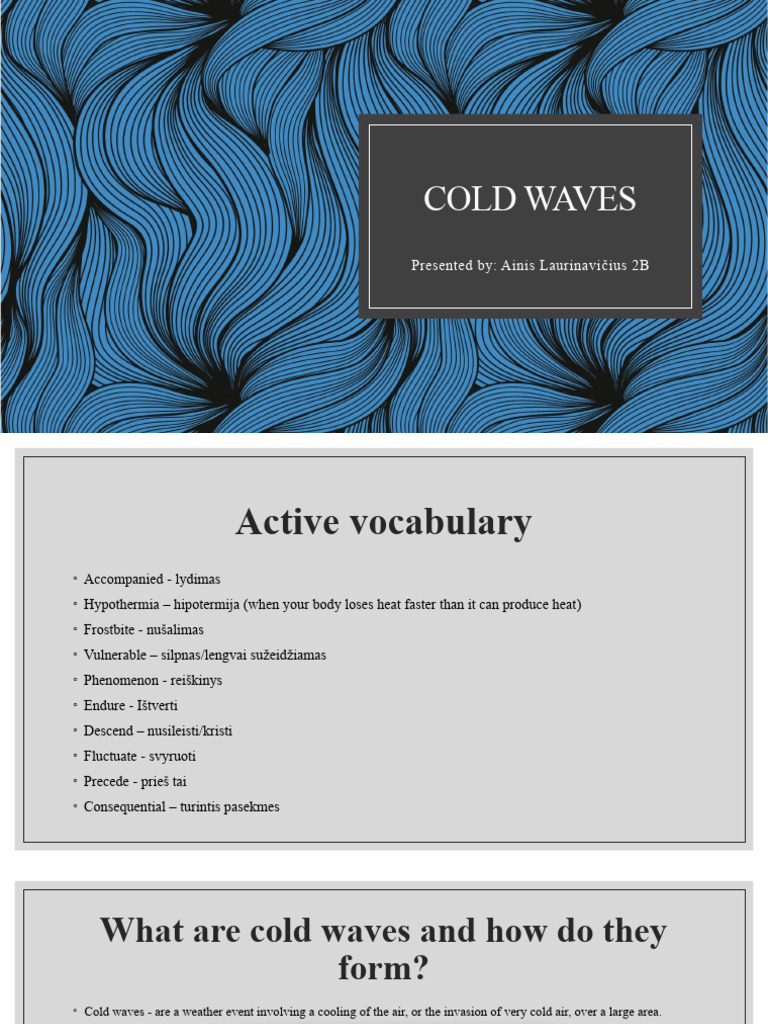 Understanding Cold Waves and Their Impact | PDF