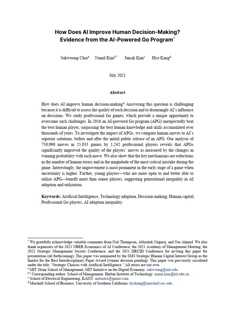 CKKK AI Go Research Paper | PDF | Artificial Intelligence ...