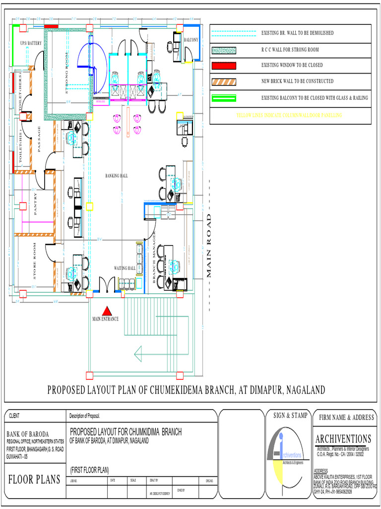Chumekidema Branch Layout Plan | PDF | Wall | Local Government Areas Of ...