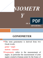 GONIOMETRY