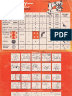 Montgomery Ward Signature Sewing Machine Reference Card