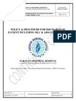 Nmhaacqsp3 Policy & Procedure For Discharge of Patient Including MLC & Absconded Cases