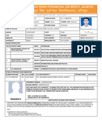 Shashi Examination Form