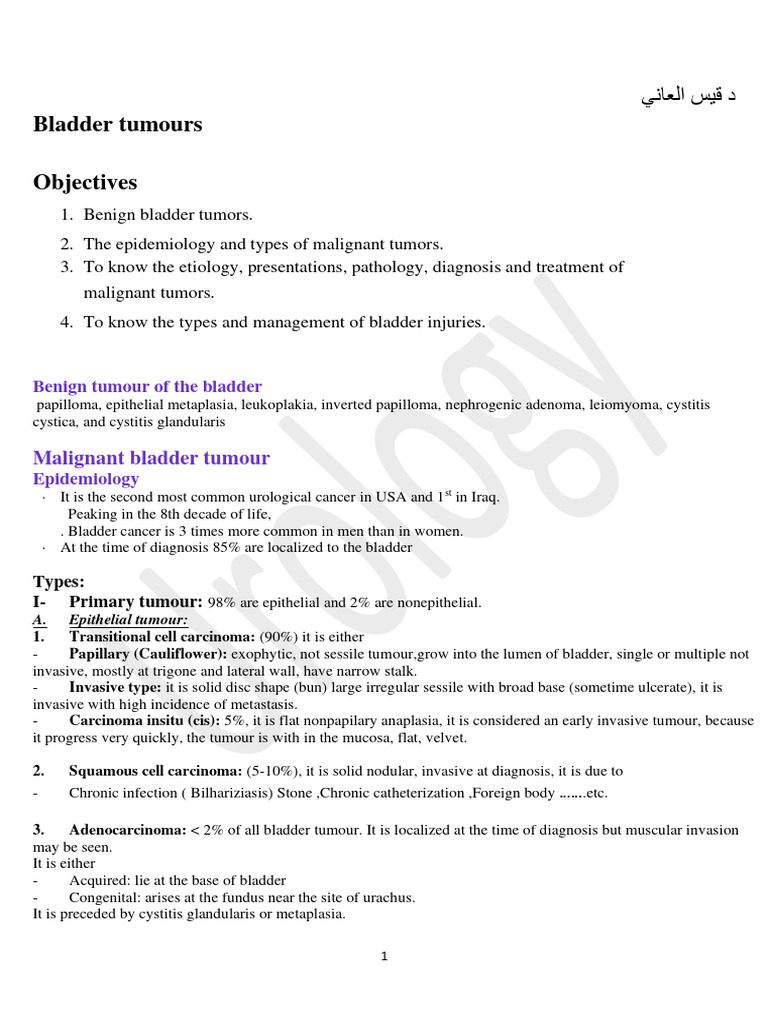 Q Bladder Tumer 3 | PDF