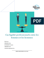 Cas Egalité Professionnels Entre Les Femmes Et Les Hommes.