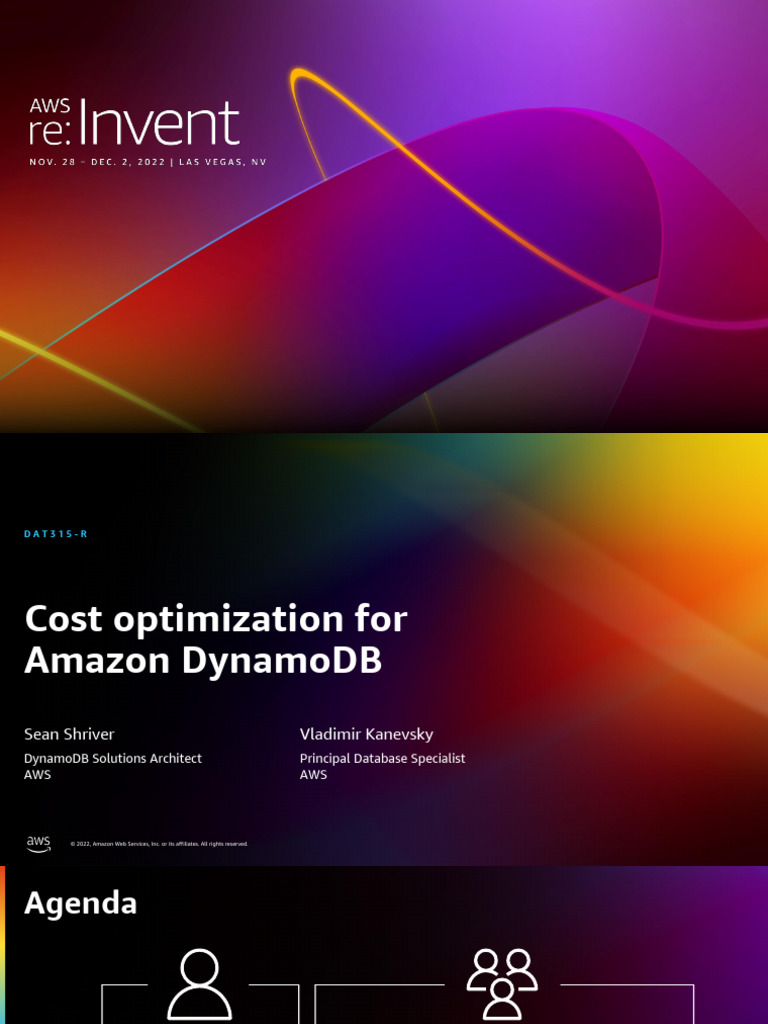 Cost Optimization for Amazon DynamoDB | PDF | Amazon Web Services ...