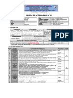 2° A - Sesión de Aprendizaje Cyt