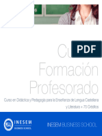 Curso de Cualificacion para Profesores de Lengua Castellana y Literatura