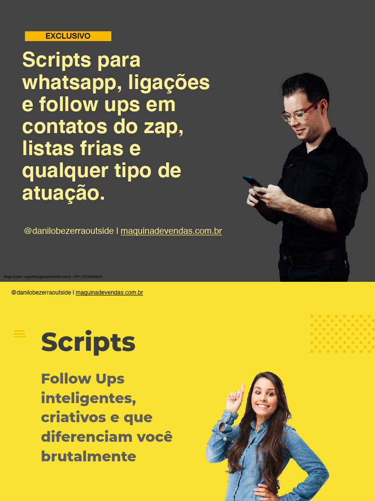 Scripts para Whatsapp Ligacoes e Follow Ups em Contatos Do Zap Listas ...
