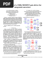 Development of A 1 MHZ MOSFET Gate-Driver For Integrated Converters