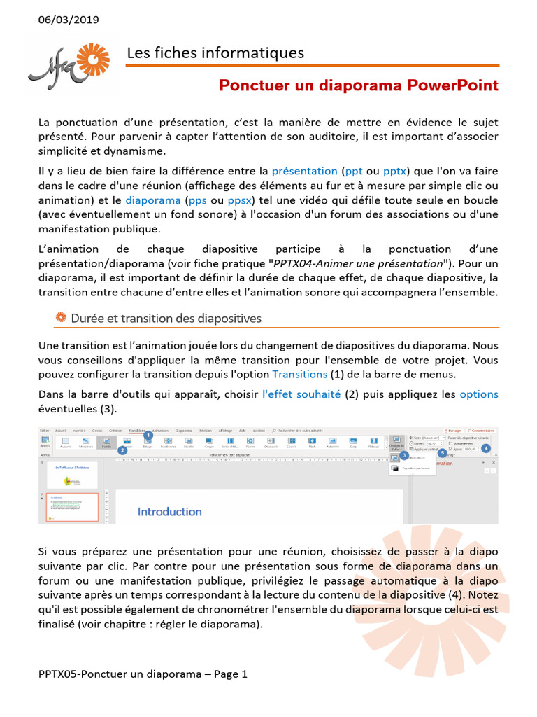Ponctuation et Boucle d'un Diaporama | PDF | Microsoft Powerpoint ...