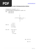 Sec 3 Graphs Challenging Questions Solutions