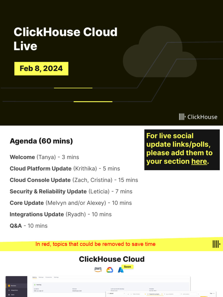 ClickHouse Cloud Updates & Pricing | PDF | Cloud Computing | Computer ...