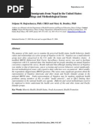 Download Health Status of Immigrants in the USA- Nepalese by api-26176346 SN7176255 doc pdf