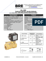 Art.: 4020 Electroválvula 2/2 Vías N.C. Acción Indirecta: 2/2 Ways N.C. With Pilot Control Solenoid Valve