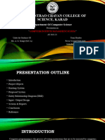 Computer Institute Management System PPT Presentation