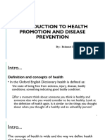 Health Policy and Promotion