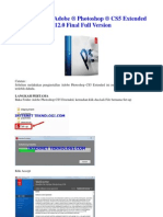 Tutorial Install Adobe Photoshop CS5 Extended