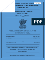 Justice N. Santosh Hegde National Moot Court Competition, 2024 Before The Hon'Ble Supreme Court of Nahira APPEAL NO. - / - OF 2024