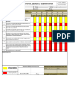 Planilla de Inspeccion Planeada - SALIDAS de EMERGENCIA