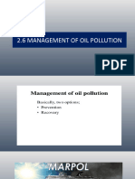 2.6 Management of Oil Pollution