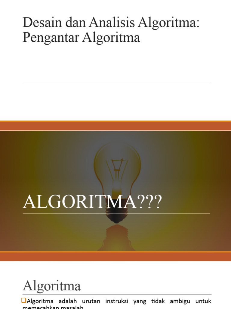 DAA 1 - Pengantar DAA | PDF