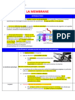 Chapitre 3 La Membrane