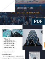 Jurisdiction of Arbitrator