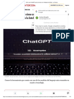 Cómo Usar ChatGPT para Conversar Con Inteligencia Artificial - La Tercera