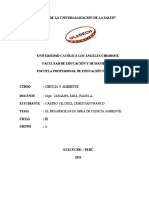 Semana 14 - Ciencia y Ambiente - Actividad de Investigacion Formativa