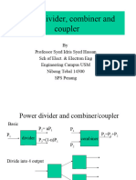 Power Divider, Combiner and Coupler