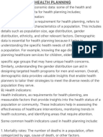 Data Needs For Health Planning 2