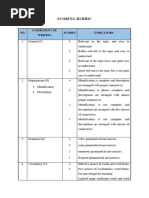 Scoring Rubric